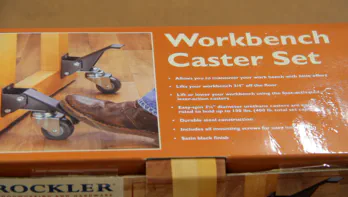 Workbench casters.
